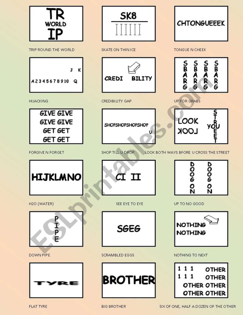 Piture Word Puzzle 4 worksheet