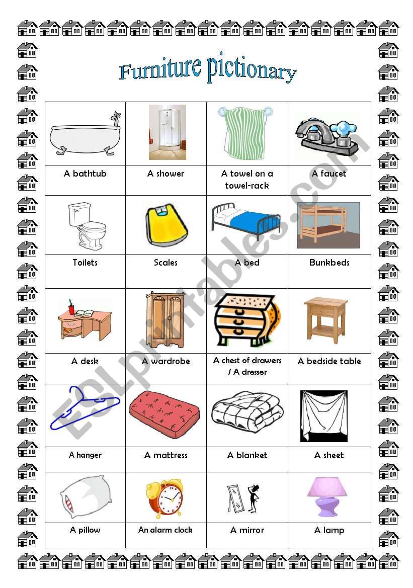 Furniture pictionary (4th part)