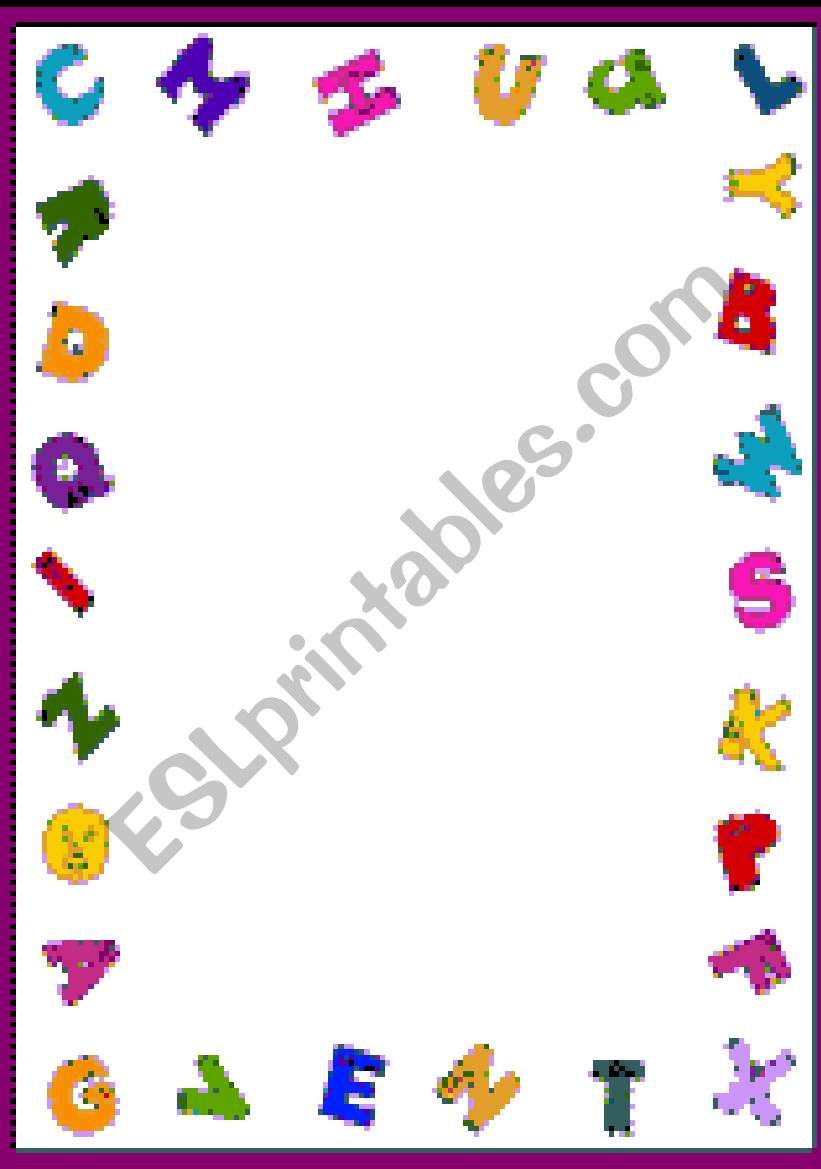 letters template worksheet