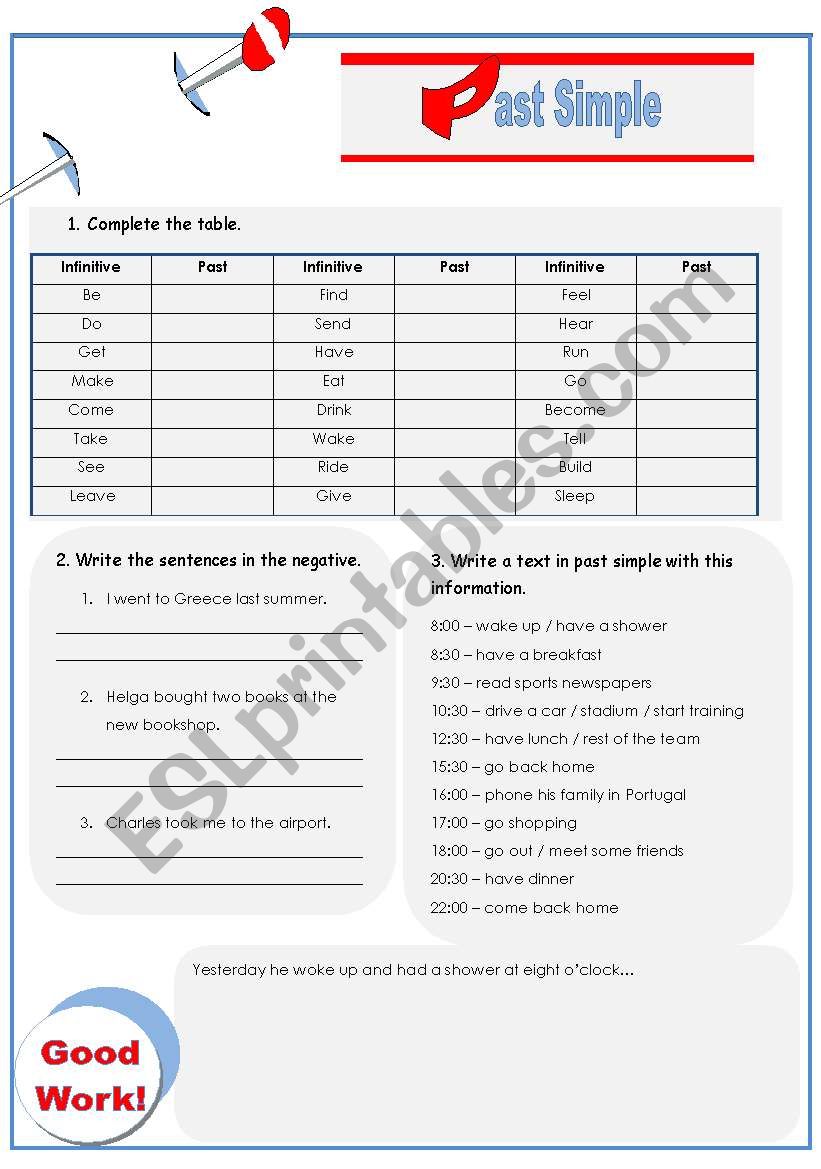 Past Simple worksheet