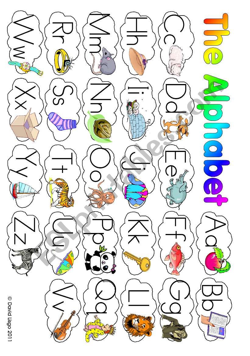 The Alphabet worksheet