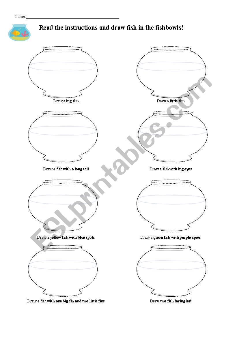 Fishbowls worksheet