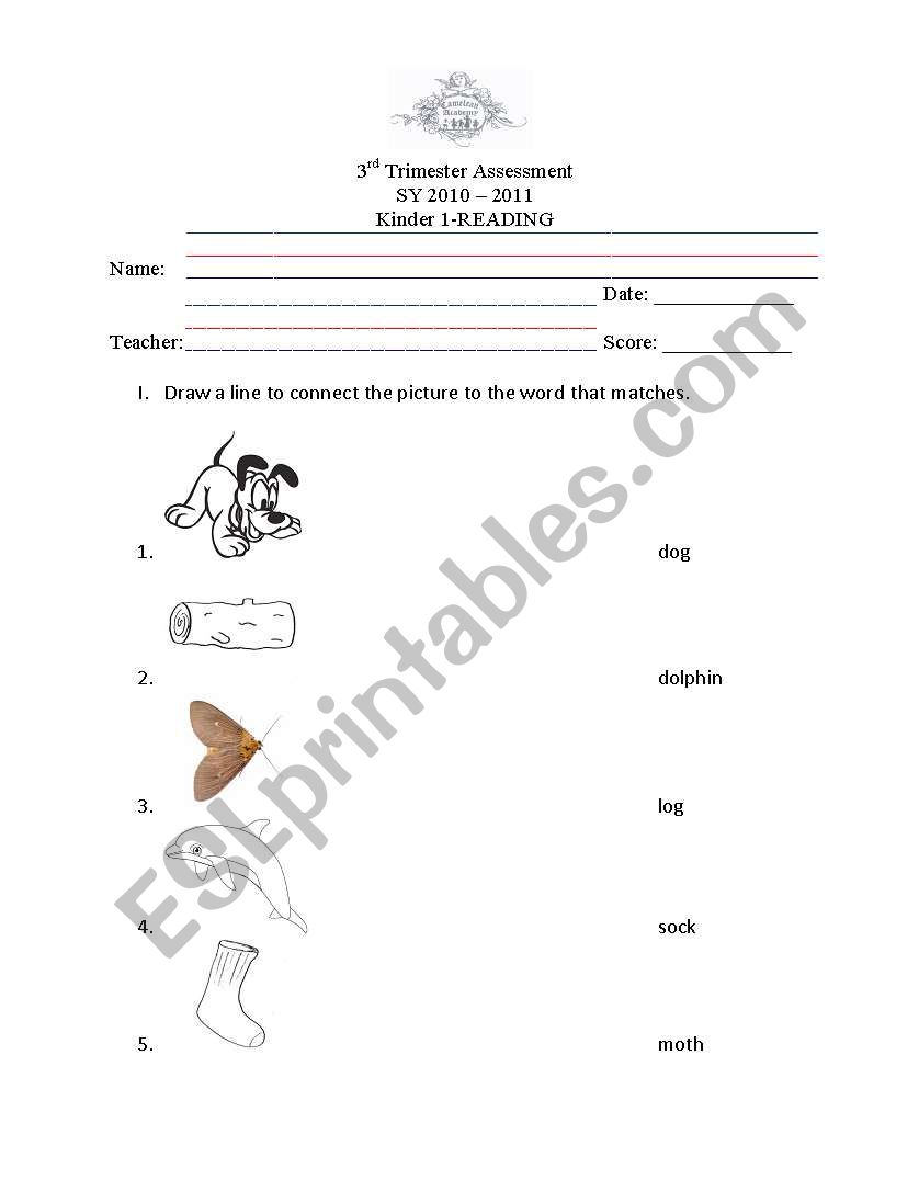 phonics worksheet