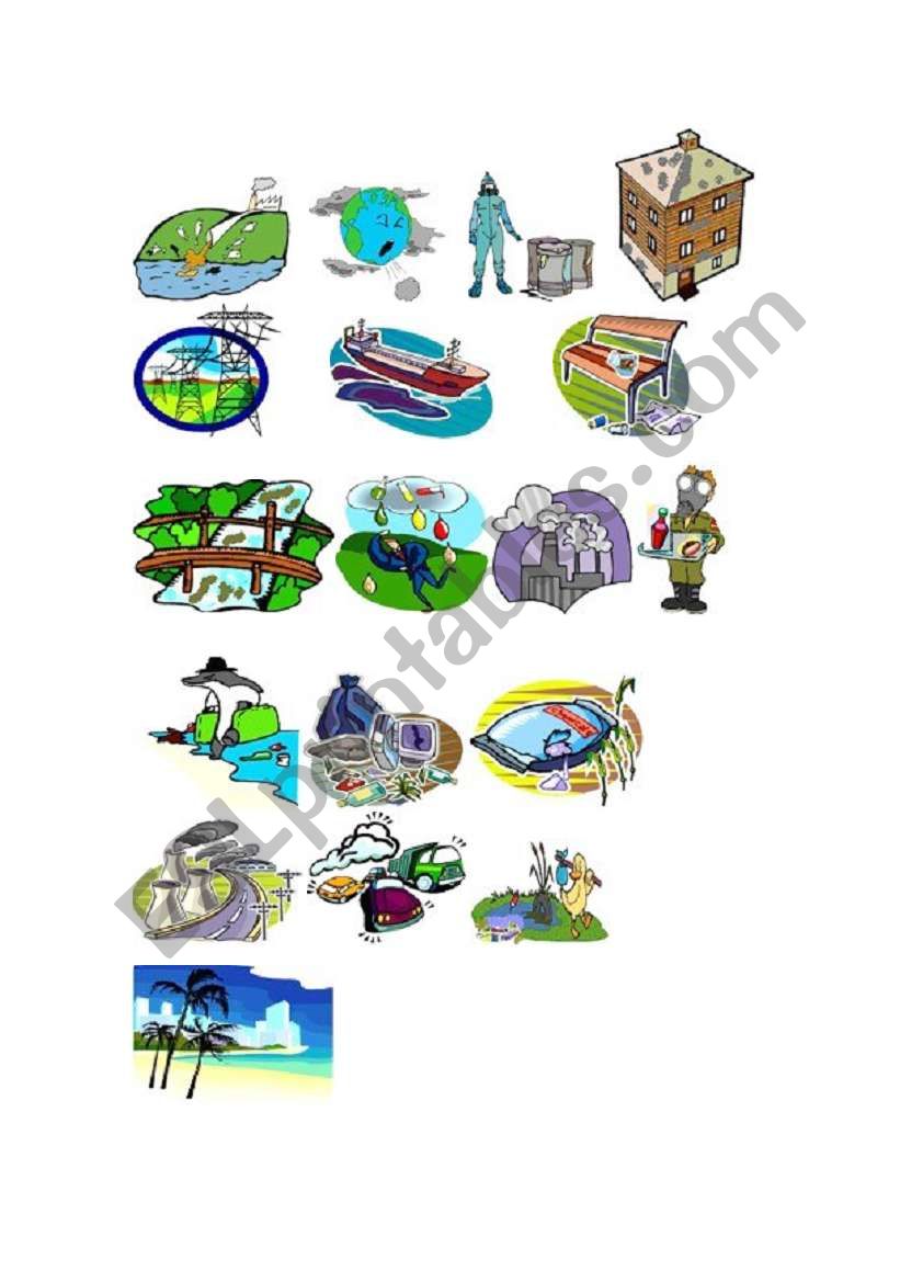 Environment Pics worksheet