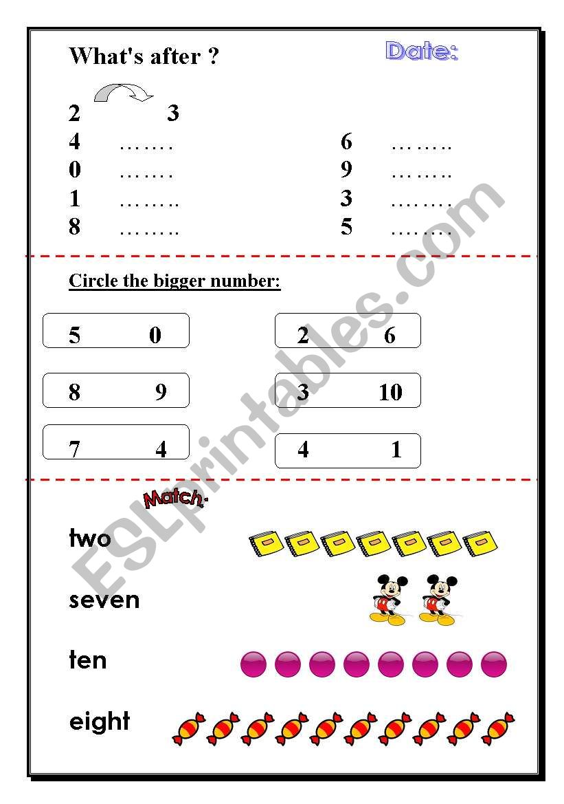 WhatÂ´s after ?   worksheet