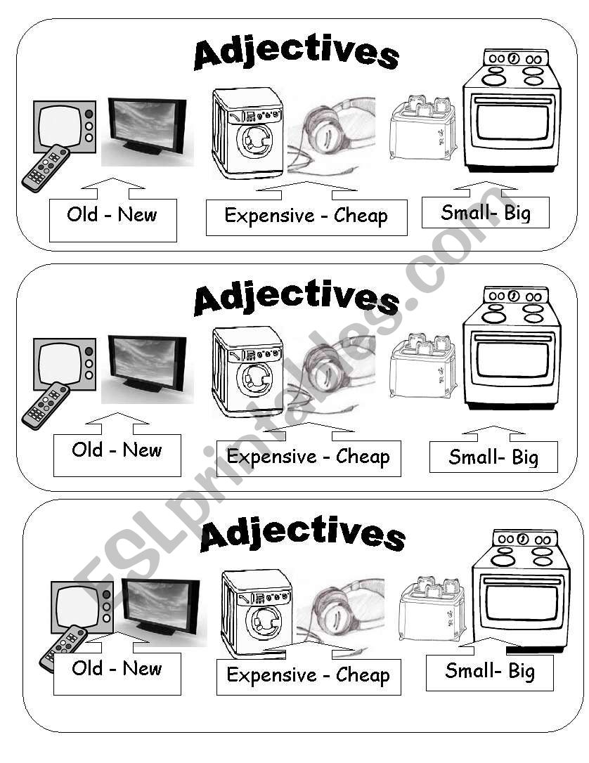 Comparative adjectives worksheet