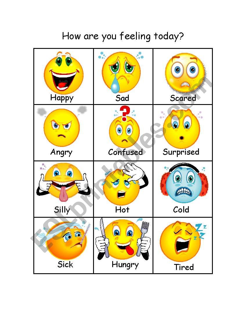Emoticons worksheet