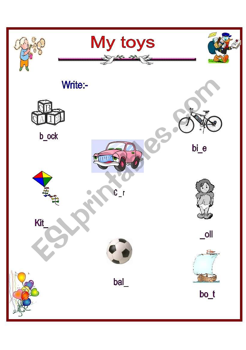 write worksheet