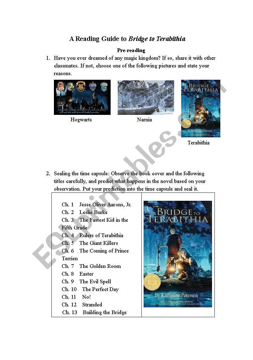 A Reading Guide to Bridge to Terabithia