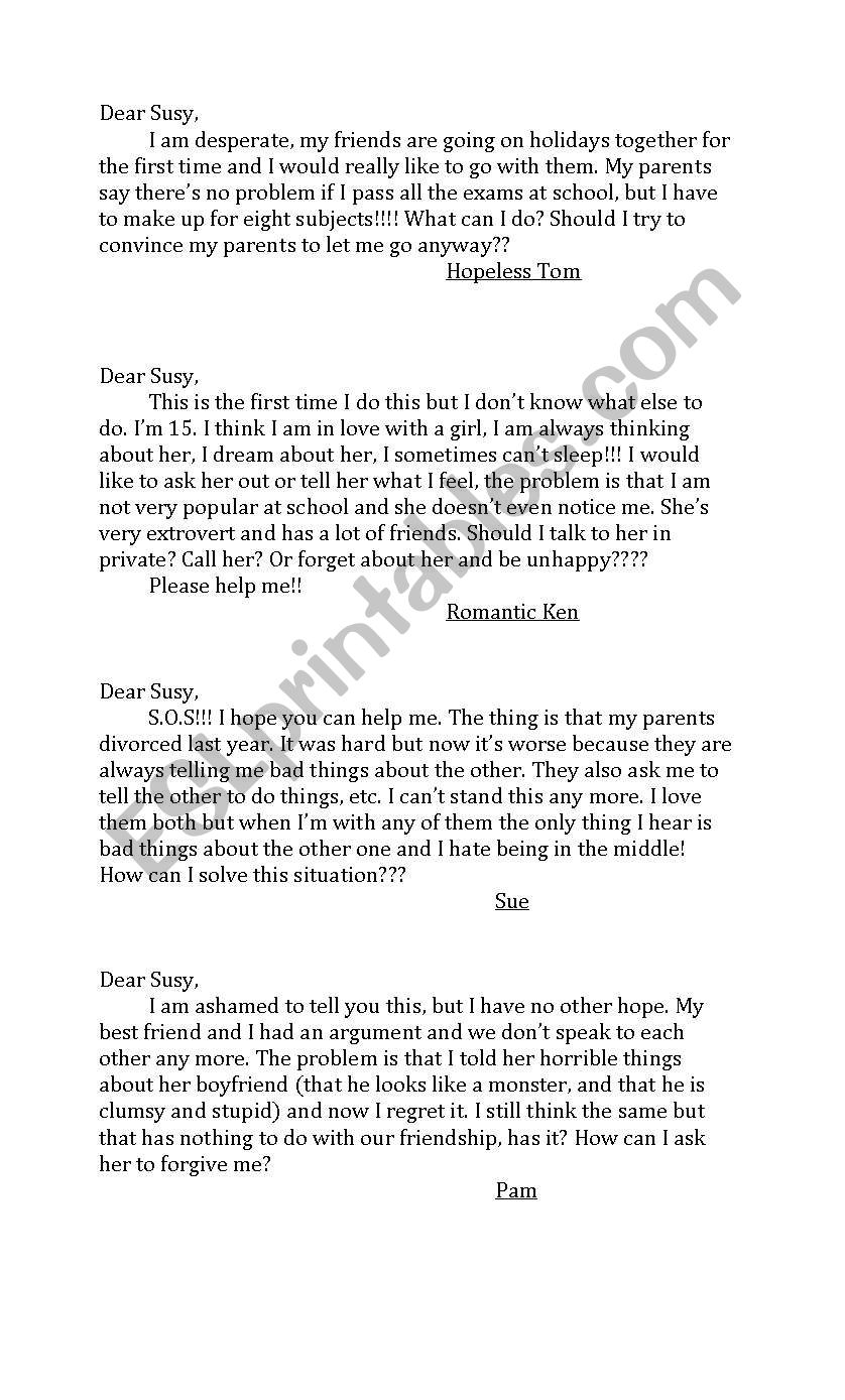 problem-page-letters-esl-worksheet-by-mgdayan