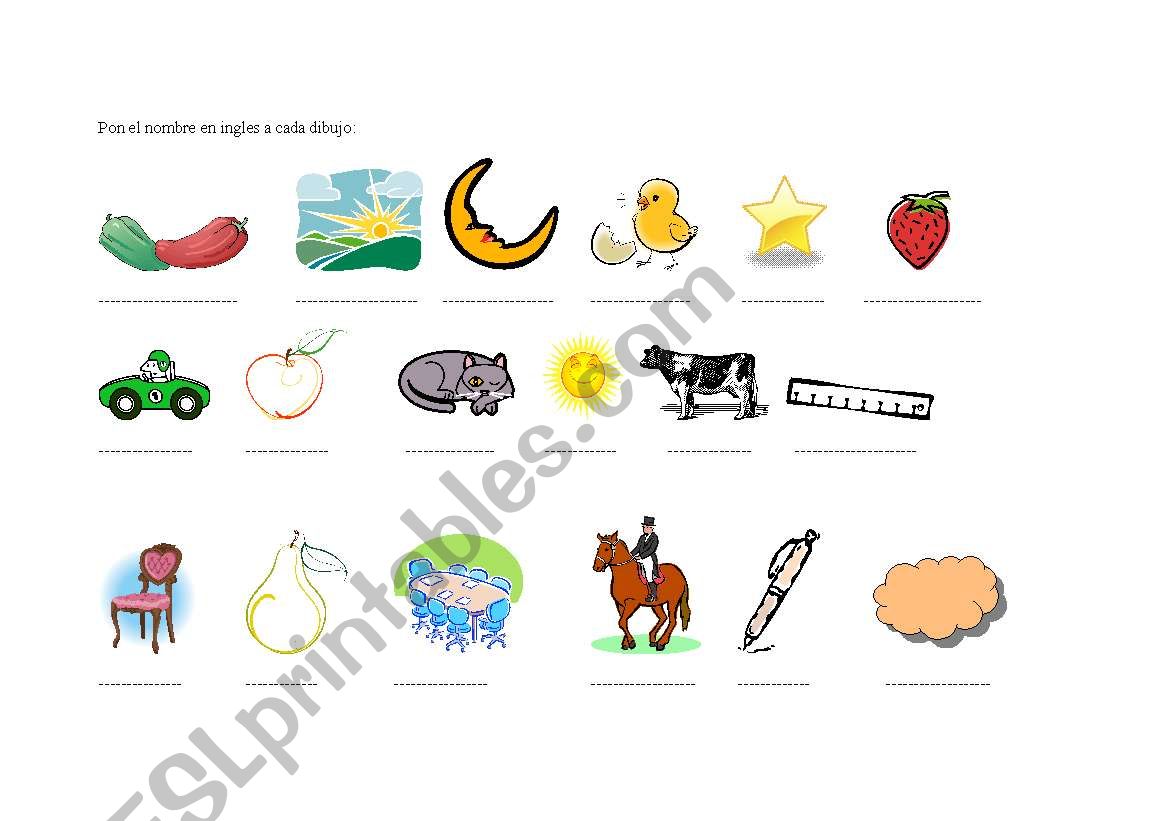 vocabulary worksheet