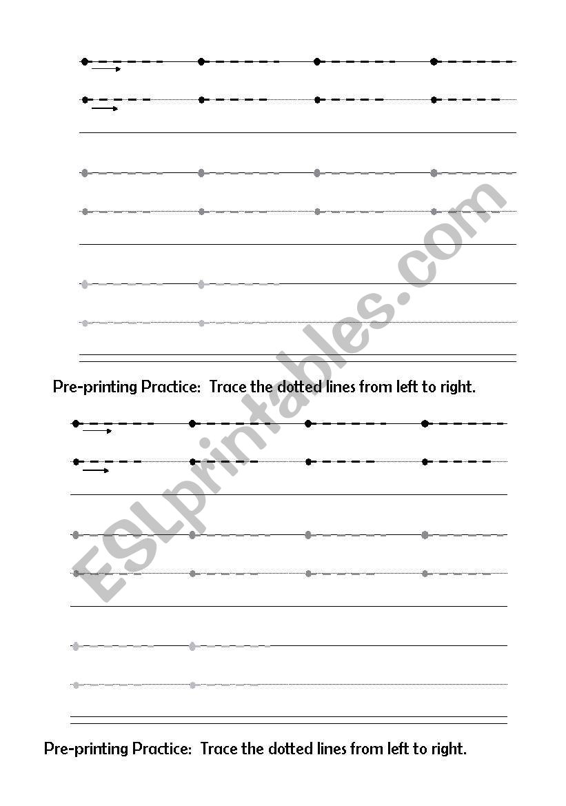 line tracing worksheet