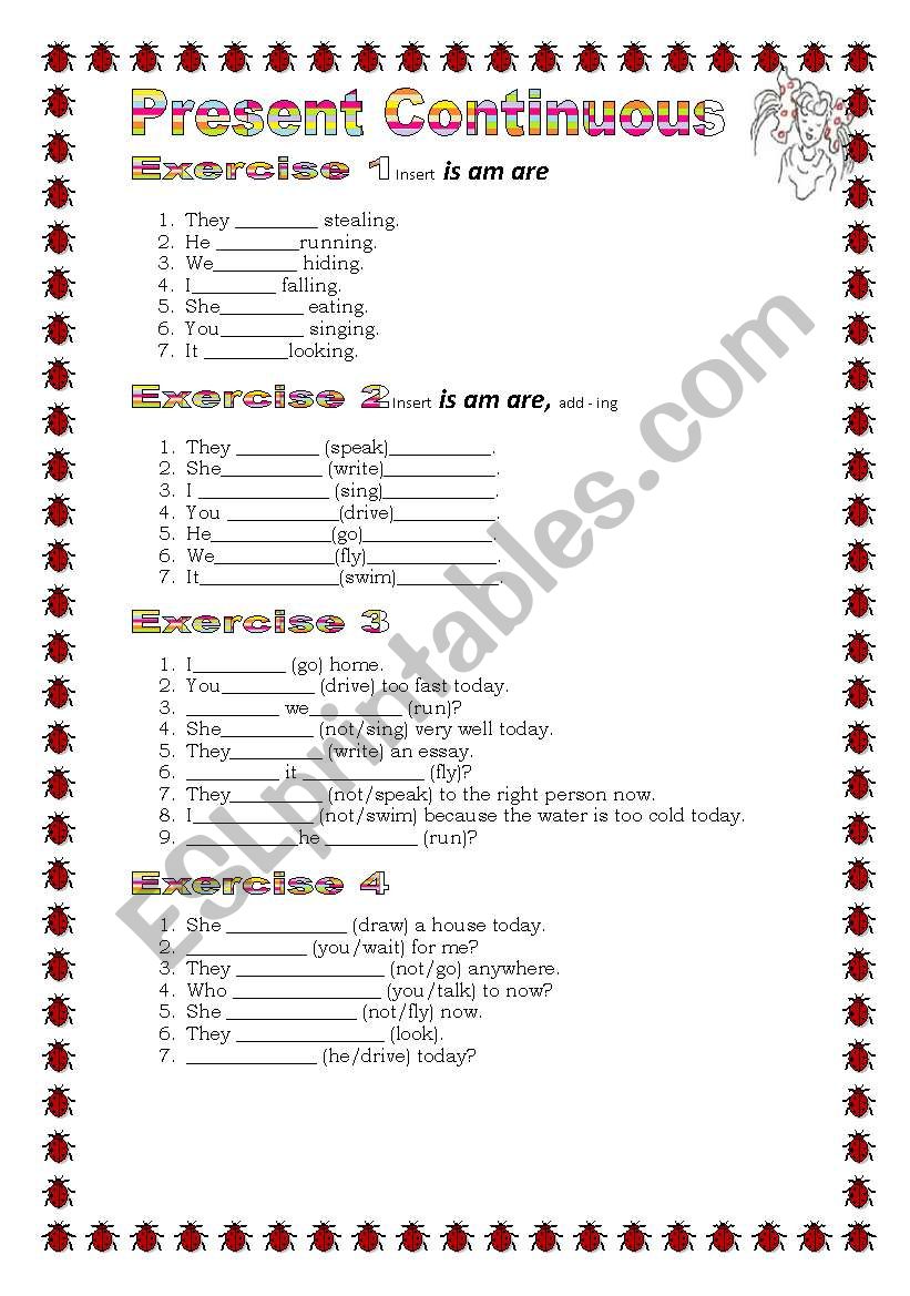 Grammar from A to Z Present Continuous (1-25)