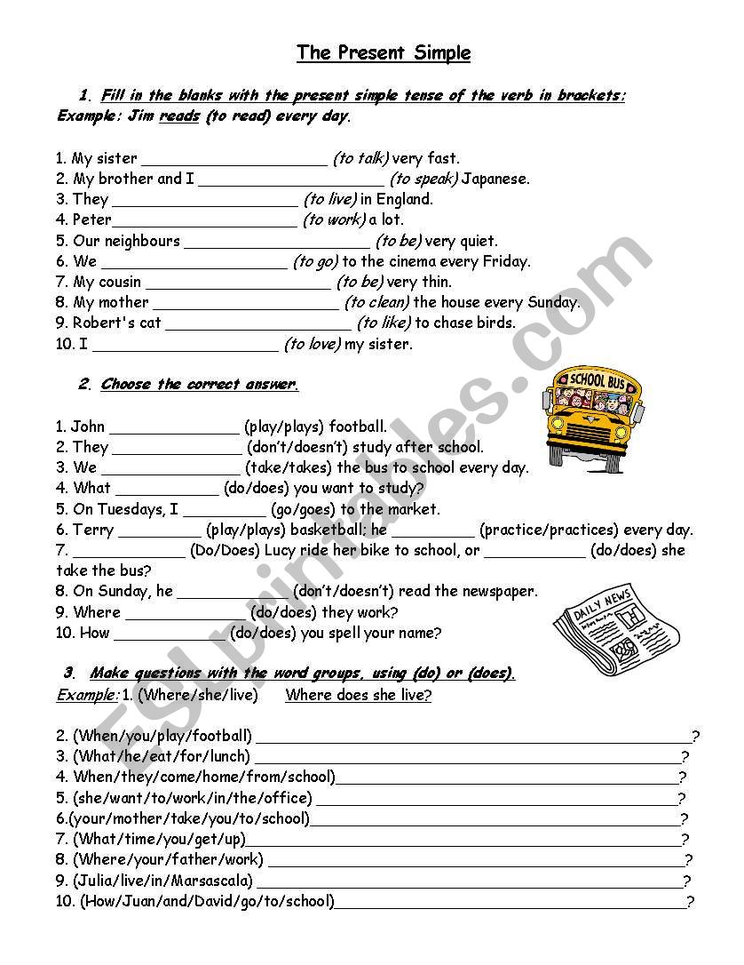 The Past Simple worksheet