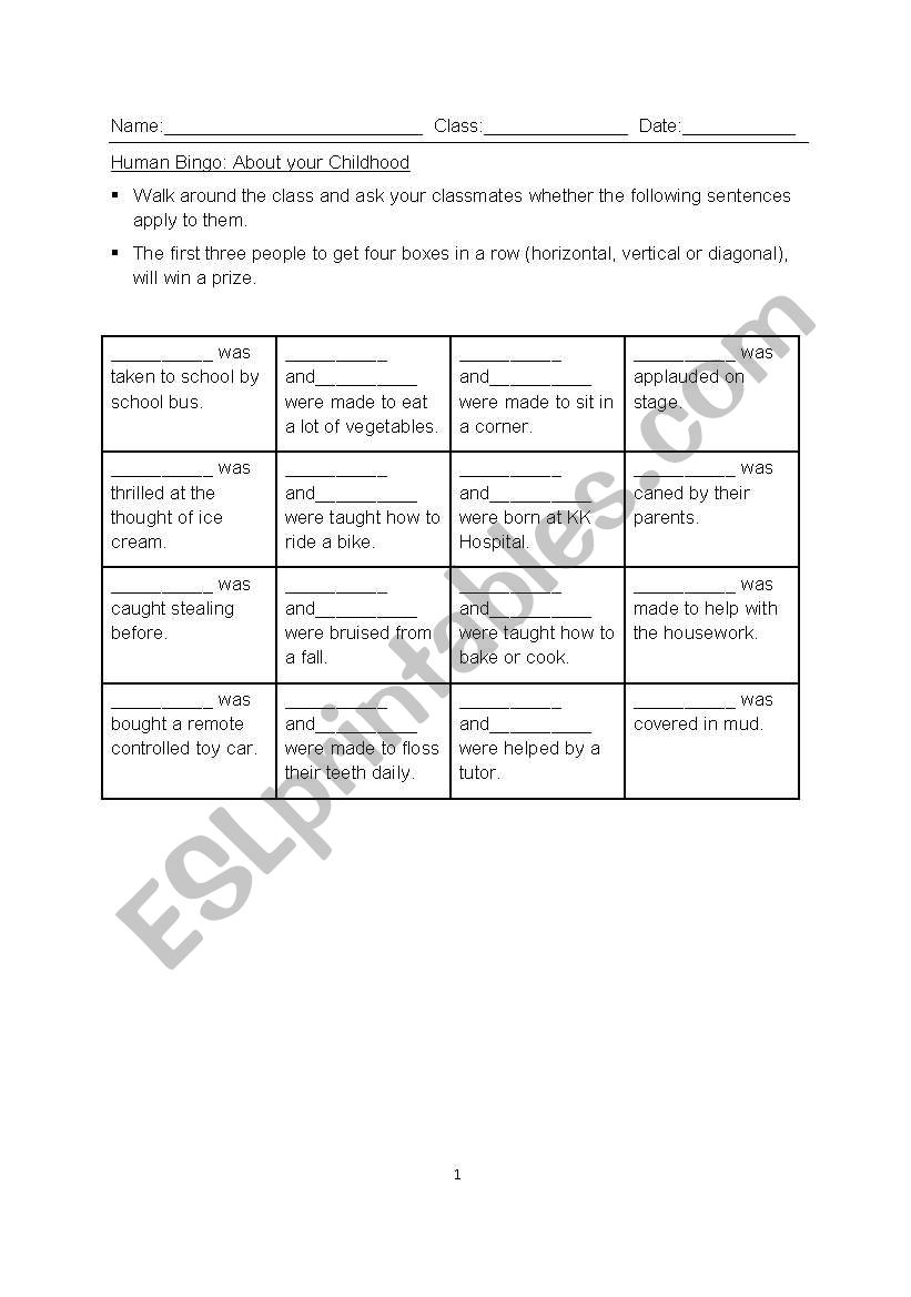 Passive Voice worksheet