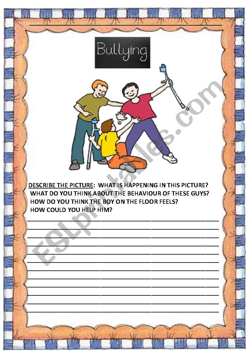 BULLYING worksheet