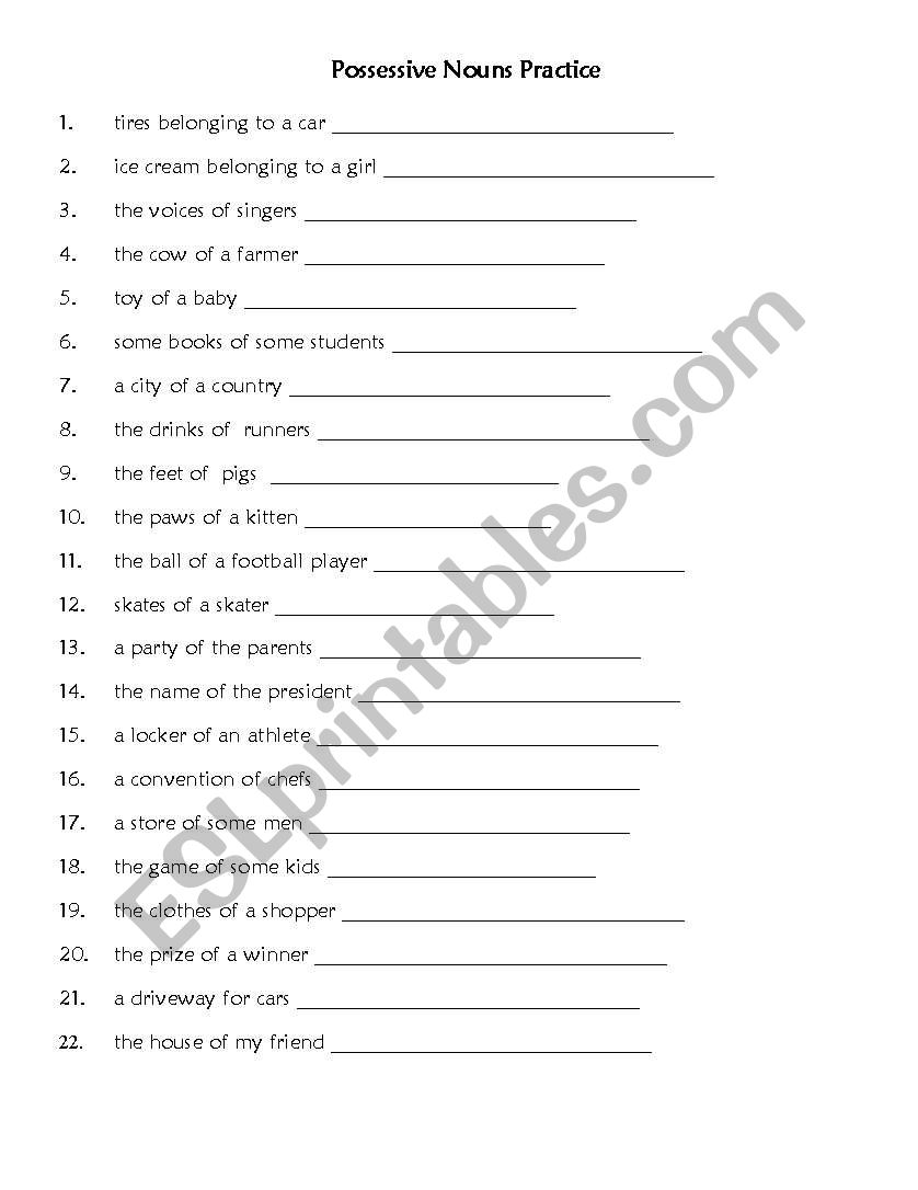 Preposition Practice worksheet