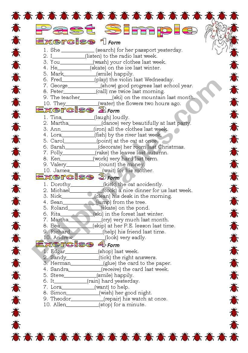 Grammar from A to Z Past Simple regular verbs (4-25) 