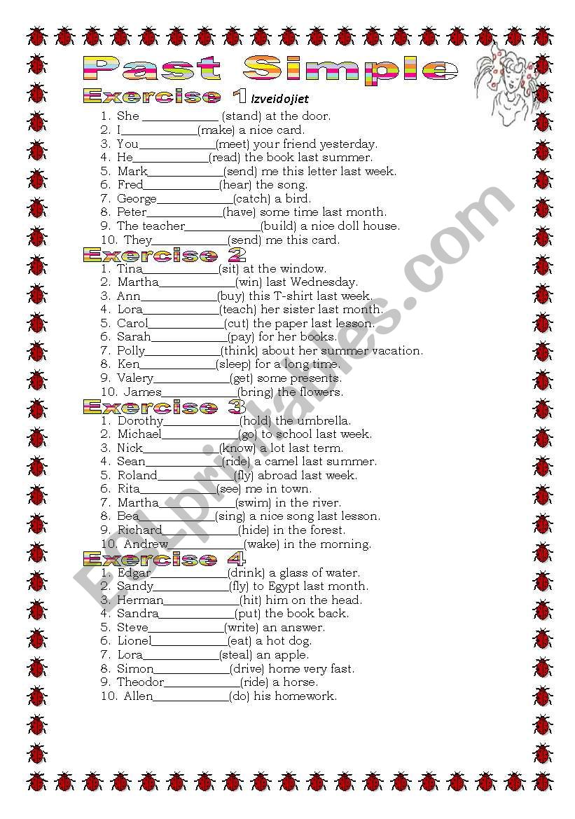 Grammar from A to Z Past Simple Irregular verbs (5-25) 