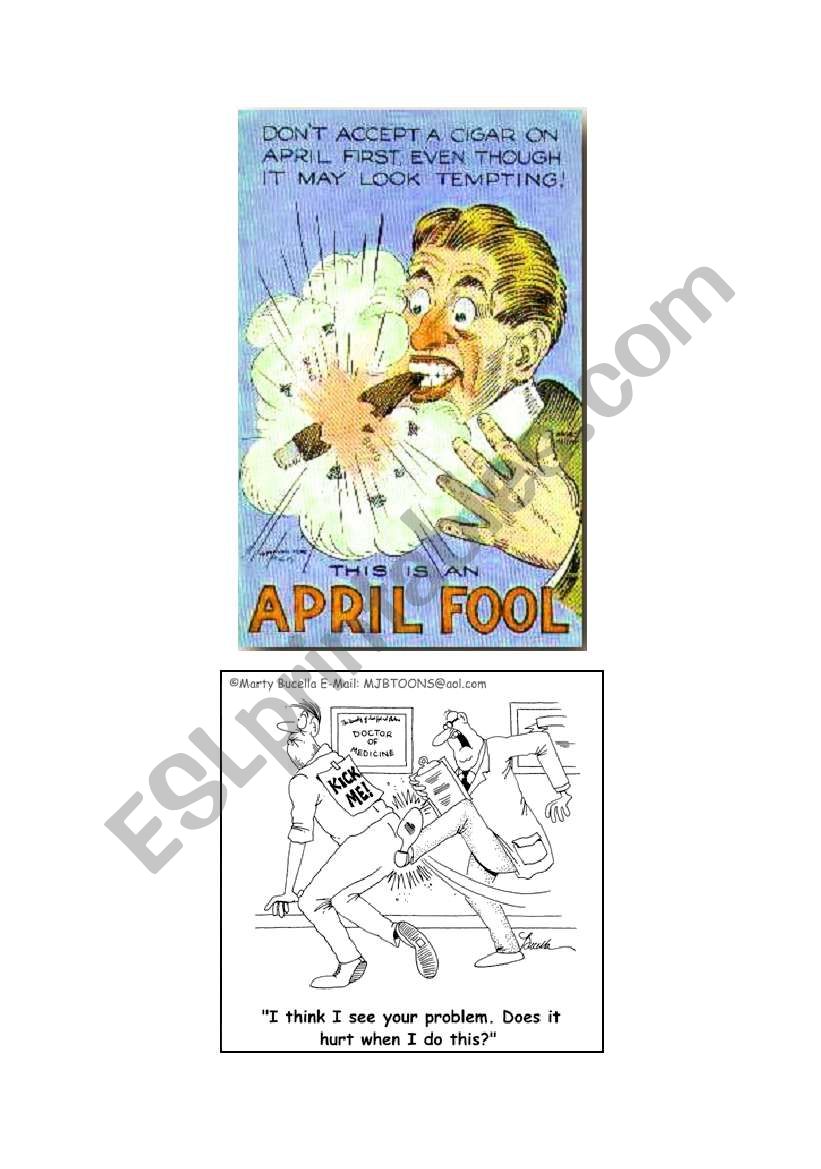 April Fool´s Day worksheet