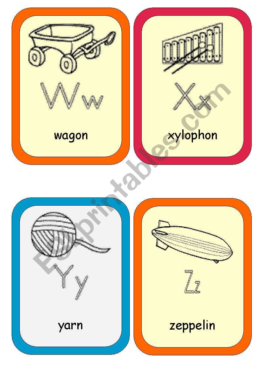 The Alphabet 4(4) worksheet