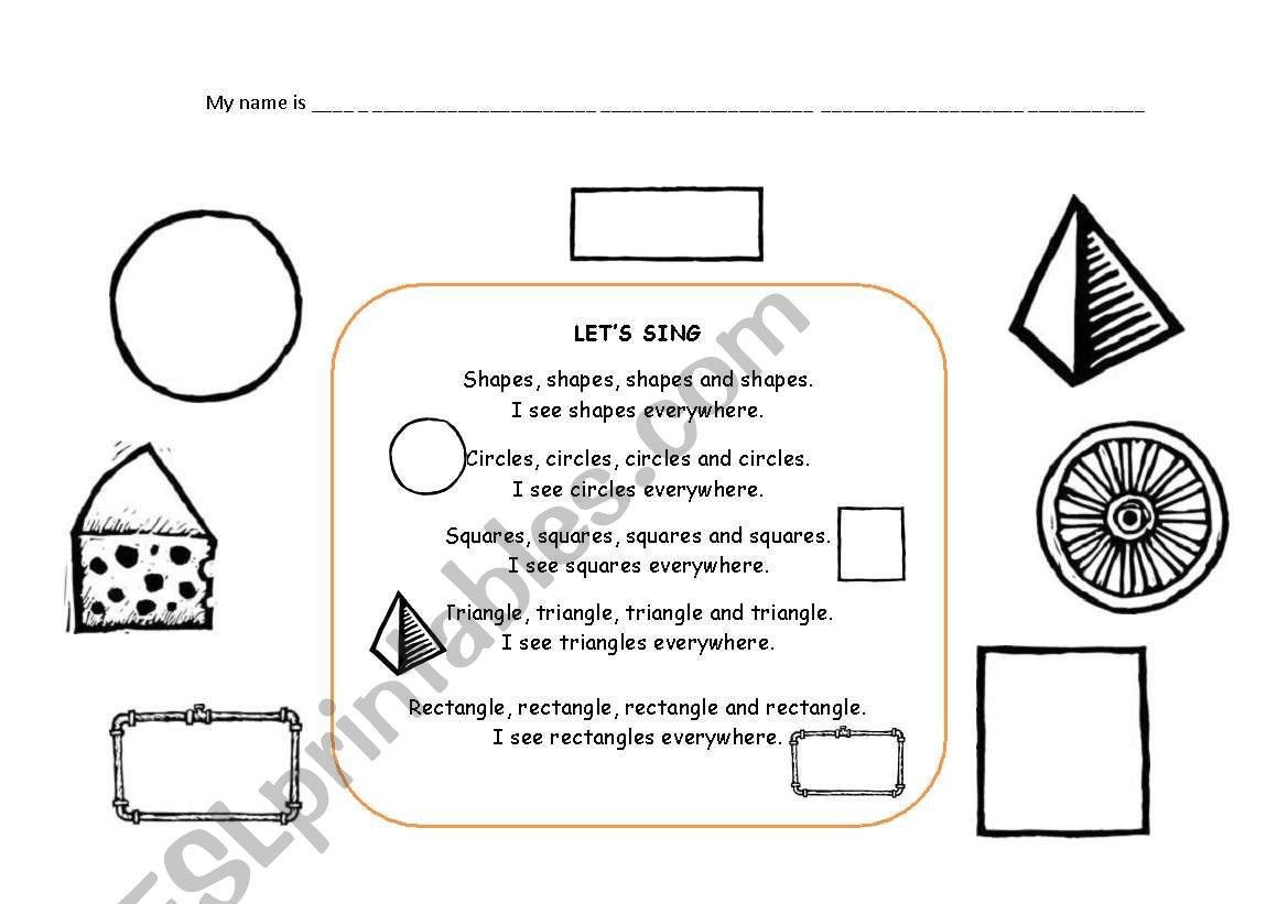 Shapes worksheet