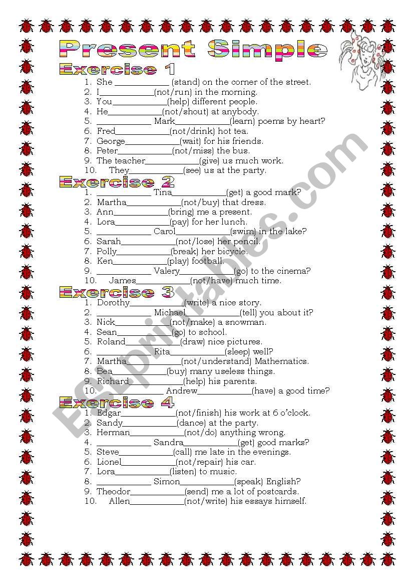 Grammar from A to Z Present Simple (7-25) 