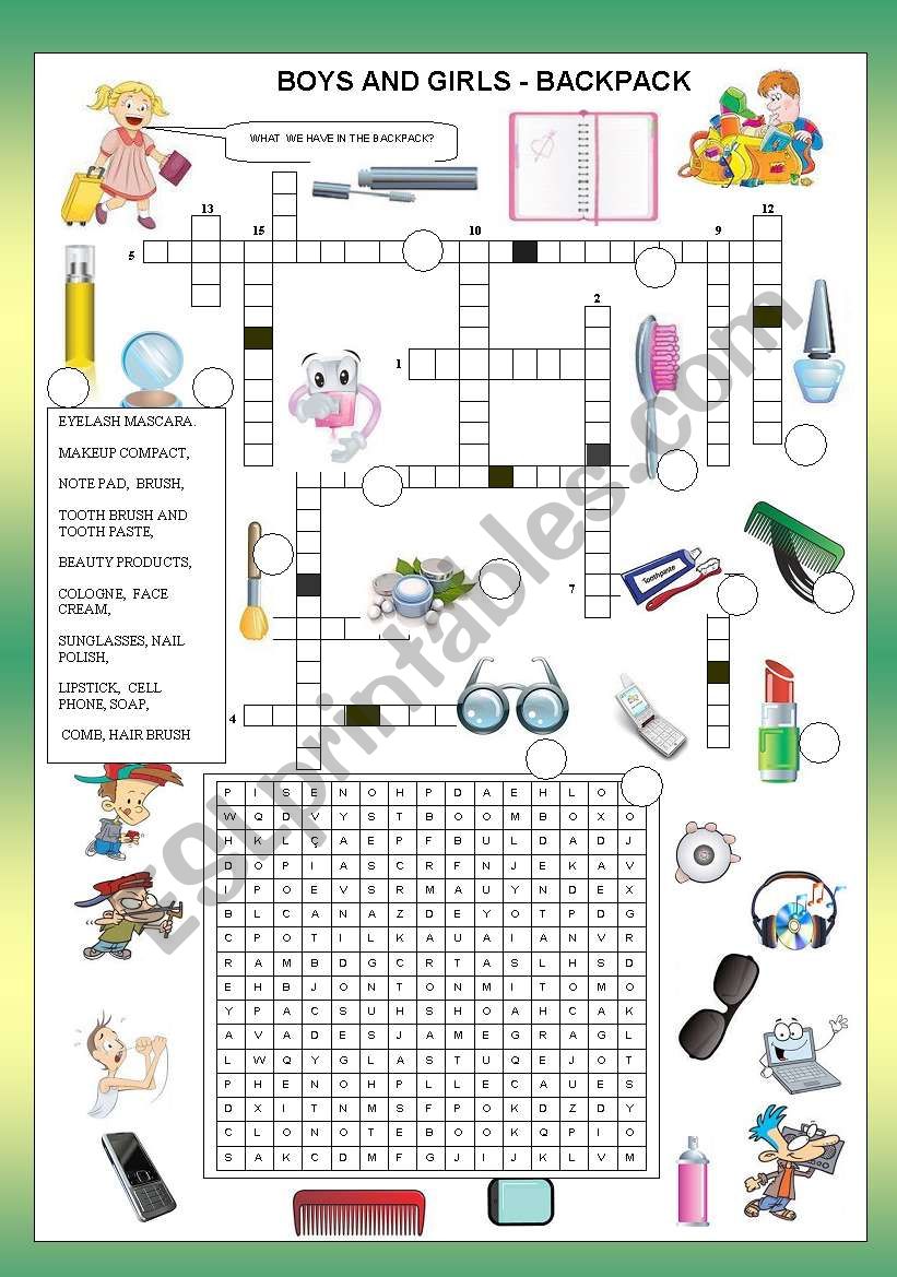 BOYS AND GIRLS - BACKPACK - FOR BEGINNER + KEY