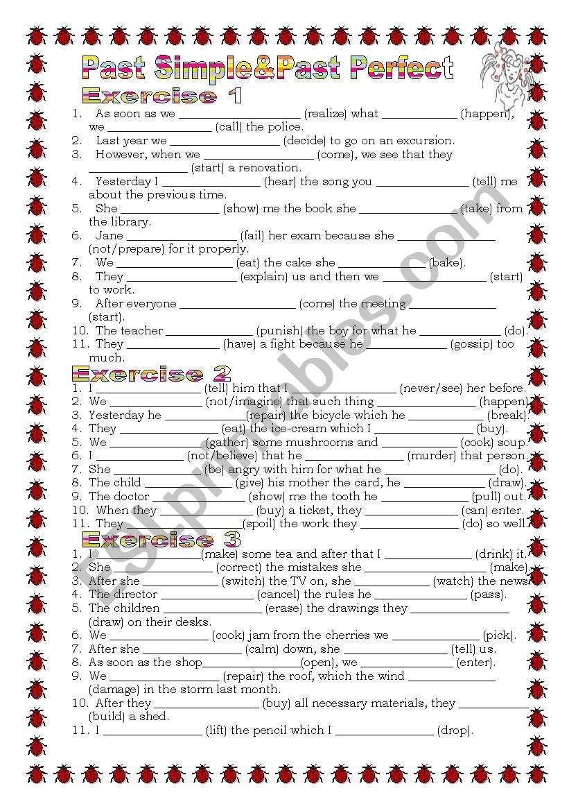 Grammar from A to Z Past Simple & Past Perfect Simple (10-25) 