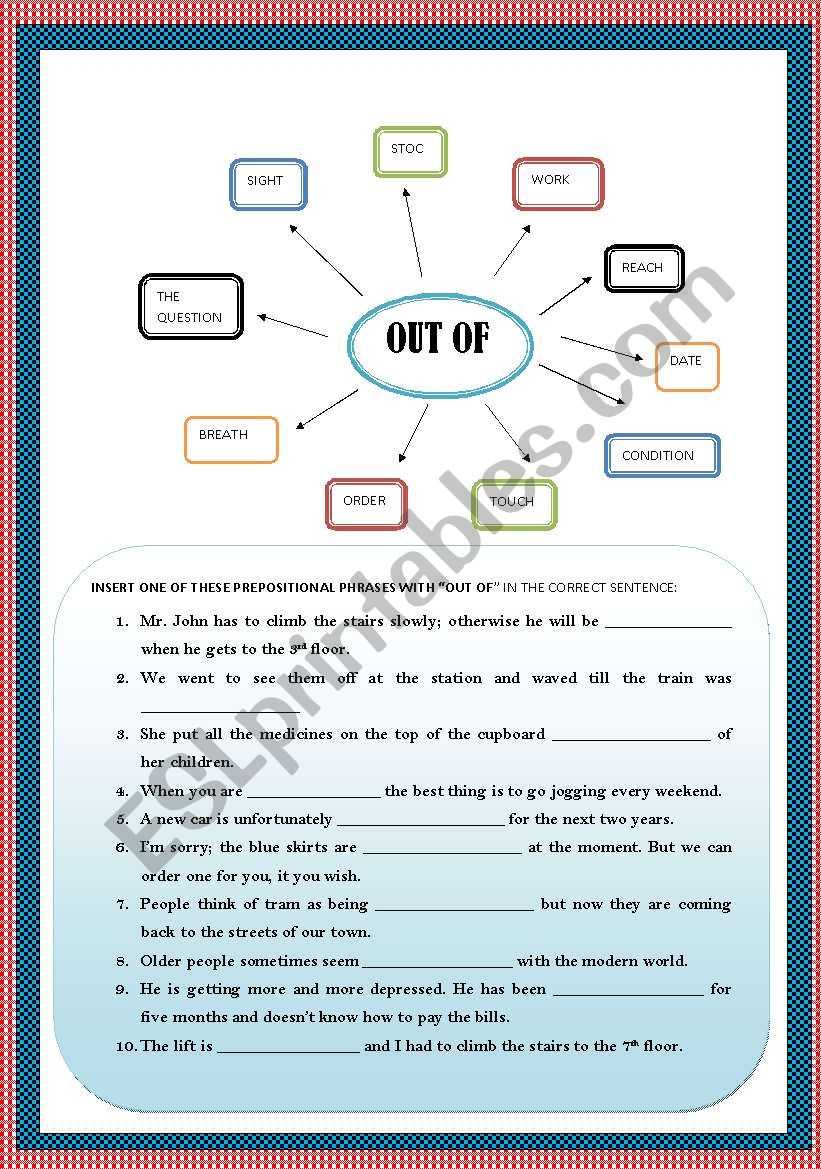 PREPOSITIONAL PHRASES WITH THE 