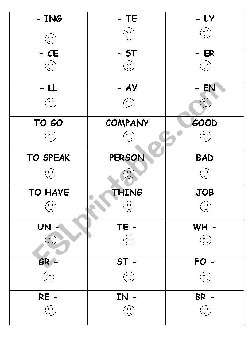 Suffixes Prefixes Synonyms worksheet