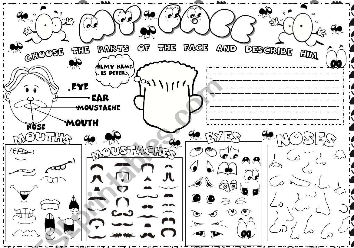 face worksheet