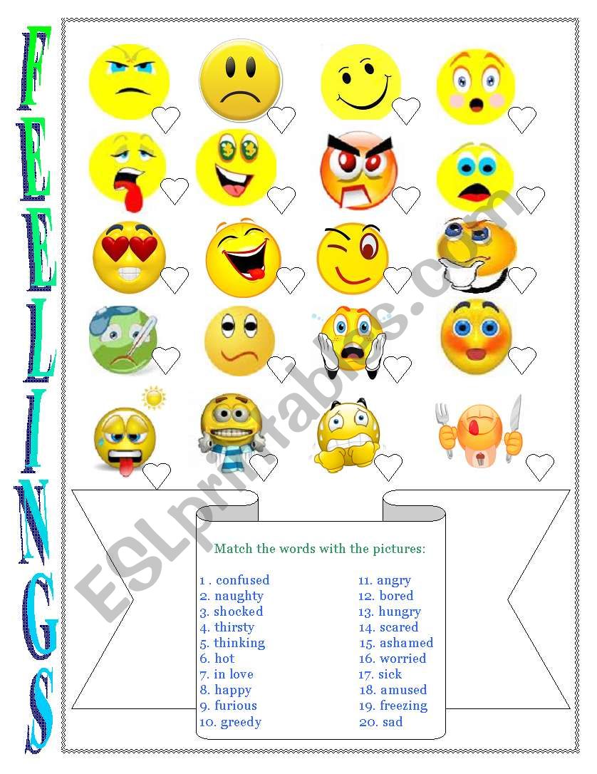 Feelings  worksheet