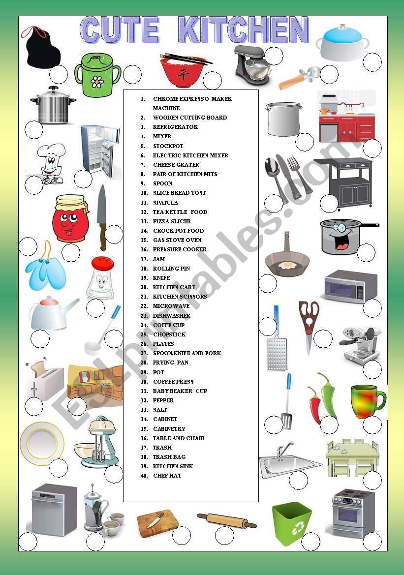 CUTE KITCHEN - FOR BEGINNERS + KEY