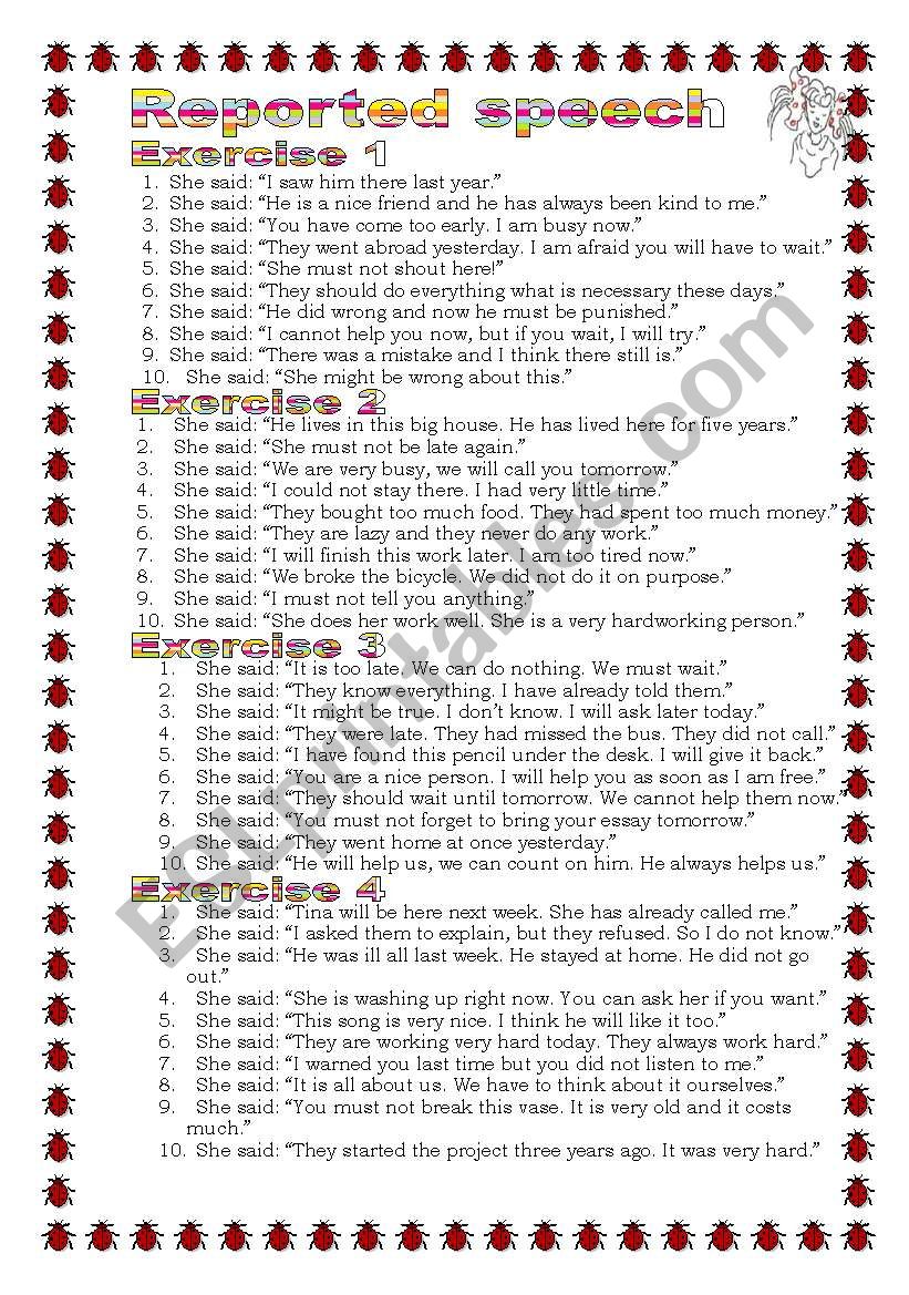 Grammar from A to Z Reported Speech (13-25) 