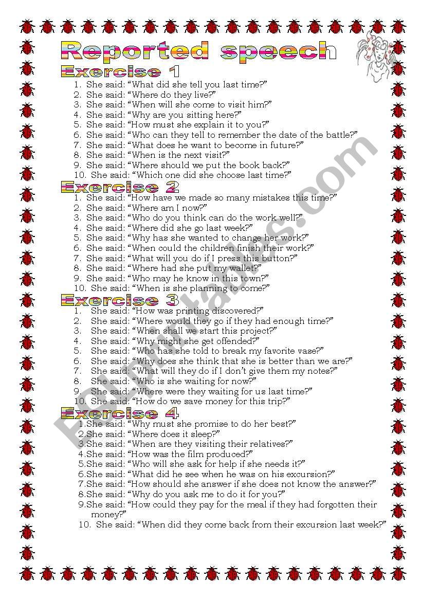 Grammar from A to Z Reported Speech (14-25) 