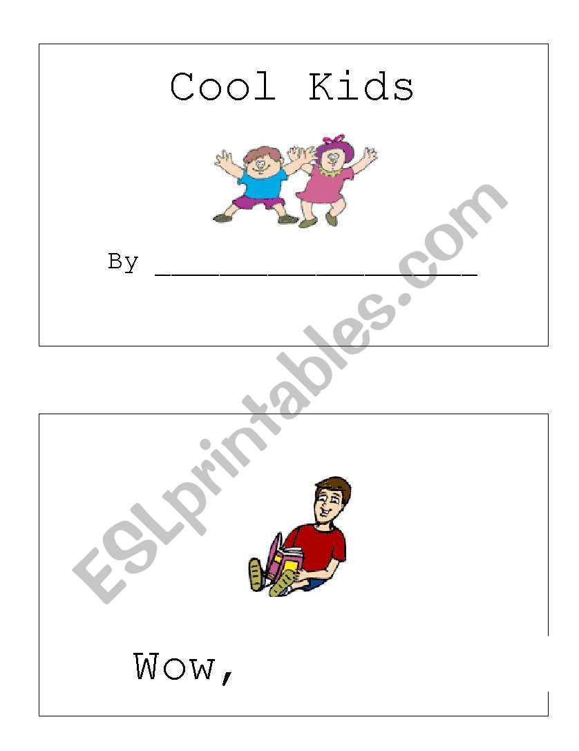 He/She High Frequency Word Book: Cool Kids