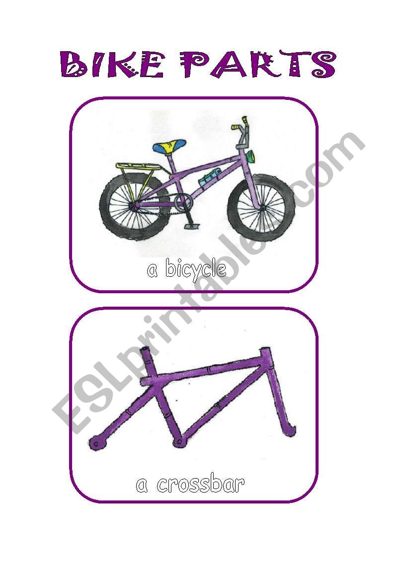 Bike Parts worksheet