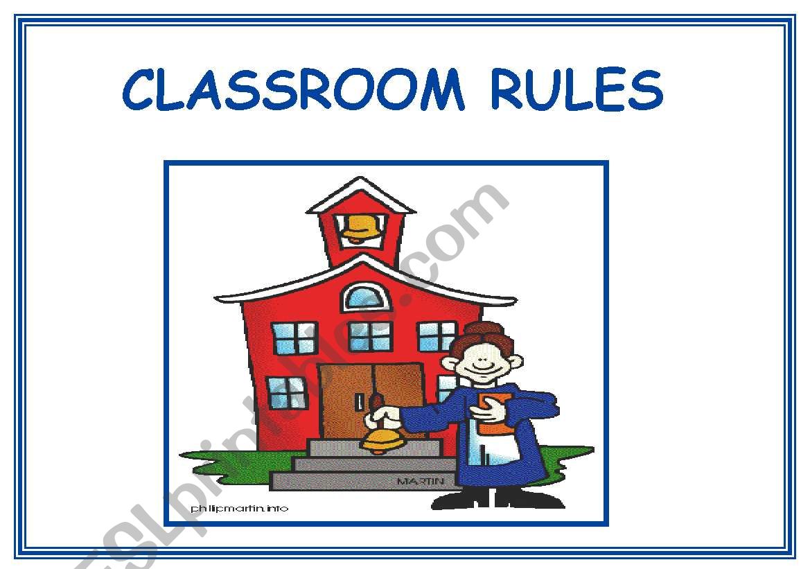 CLASSROOM RULES  worksheet