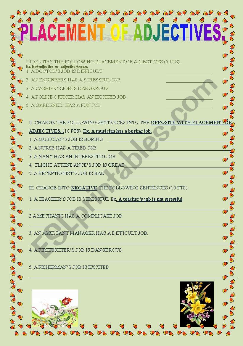 position-of-adjectives-worksheet-worksheets-for-kindergarten