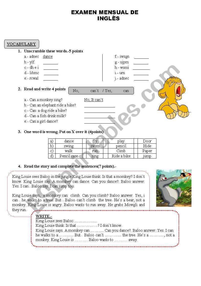 LEARNING ENGLISH worksheet