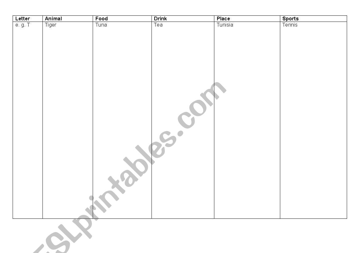 Stop the bus worksheet