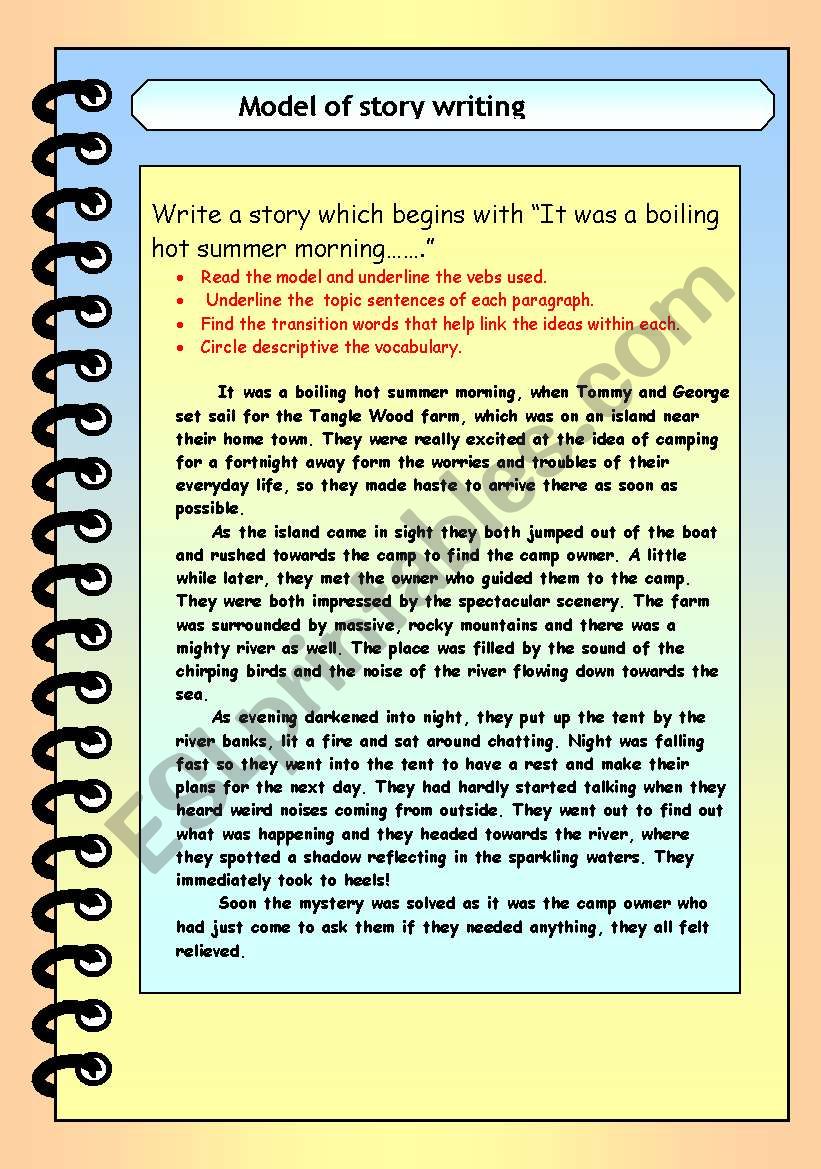 story writing beginners