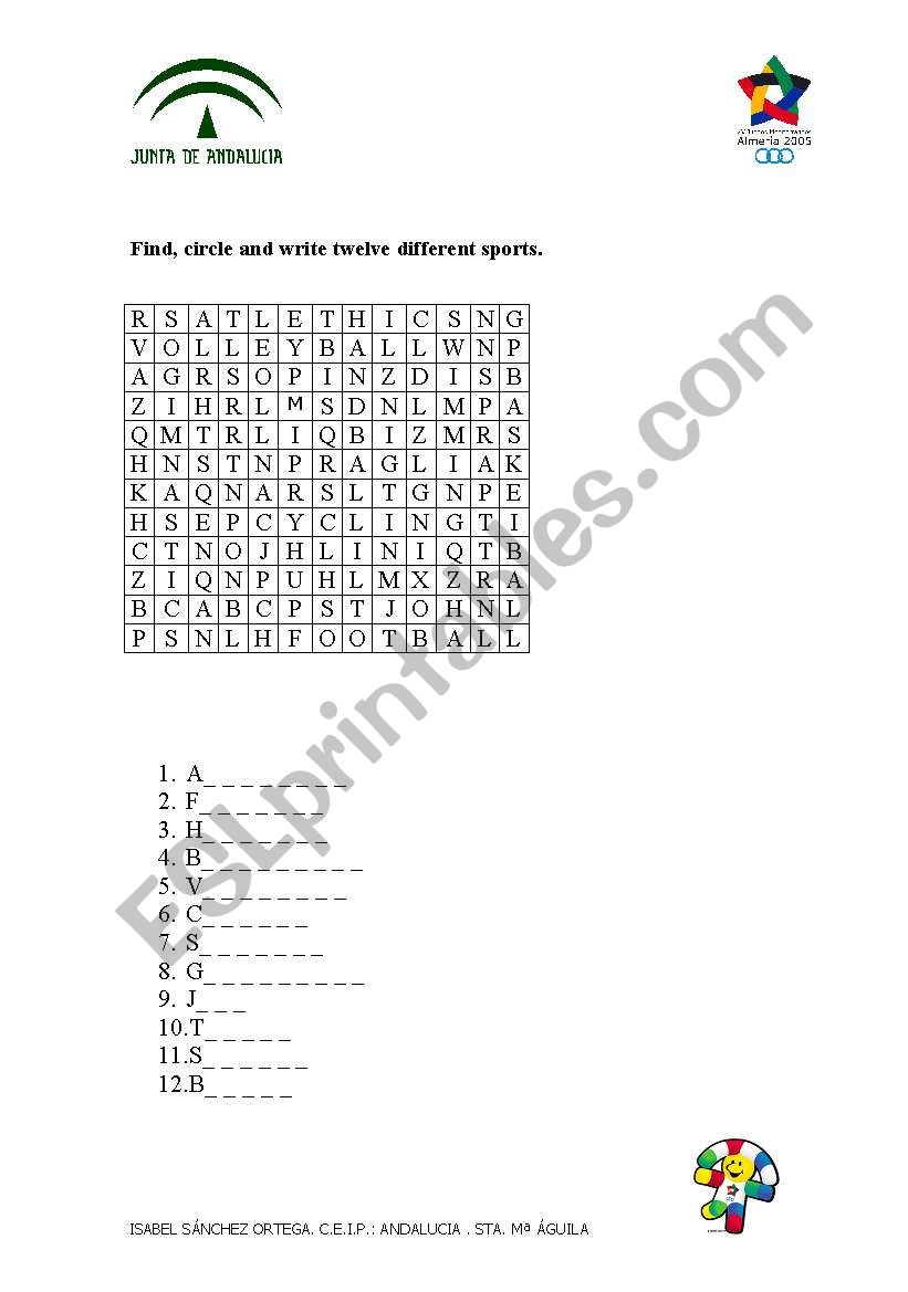 Fichas primaria worksheet