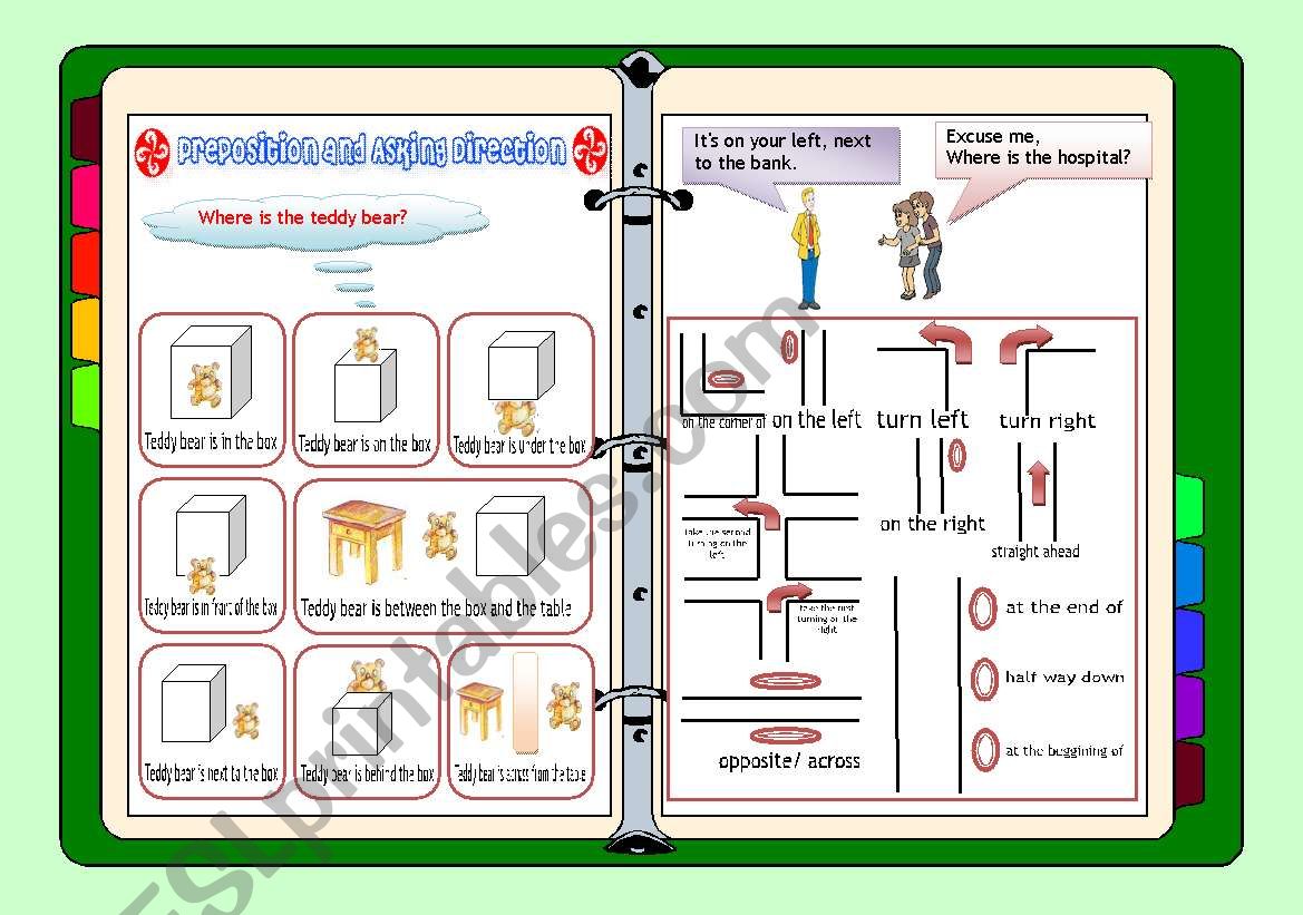 Preposition and asking direction