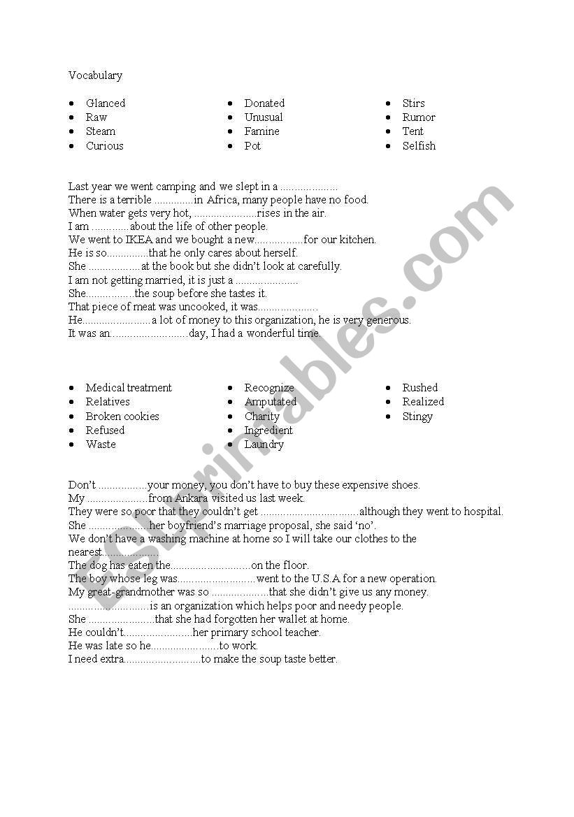 vocabulary for intermediate students