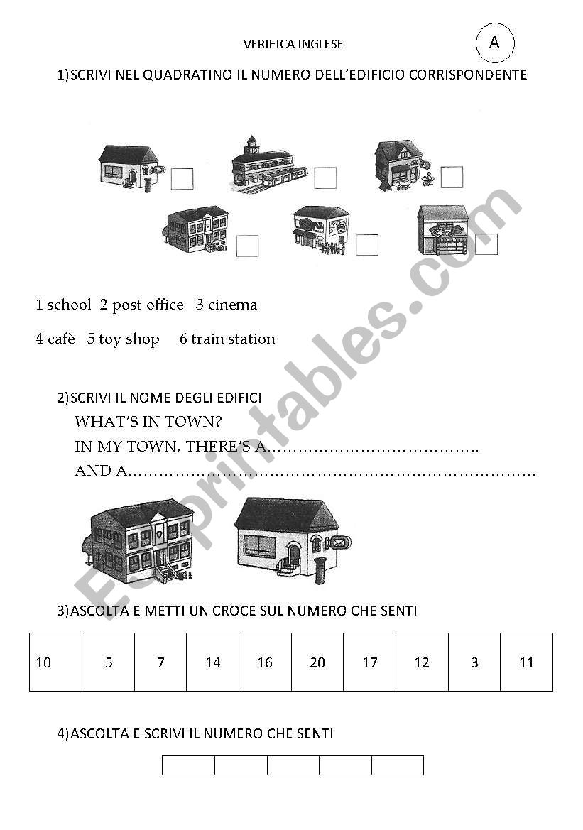 Test: Shops&Numbers (until 20)