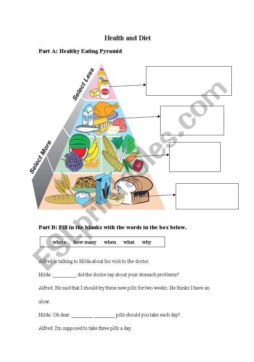 Health and Diet  worksheet