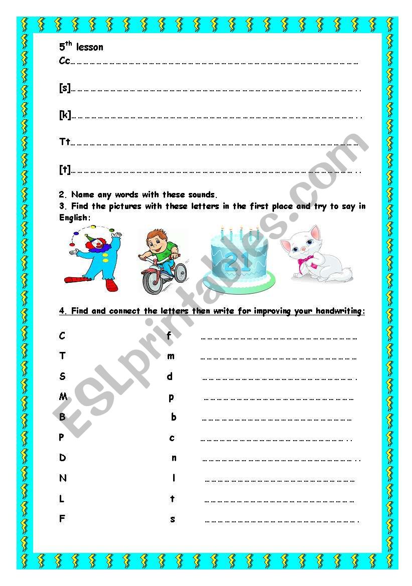 5th-8th lessons. PART2. worksheet