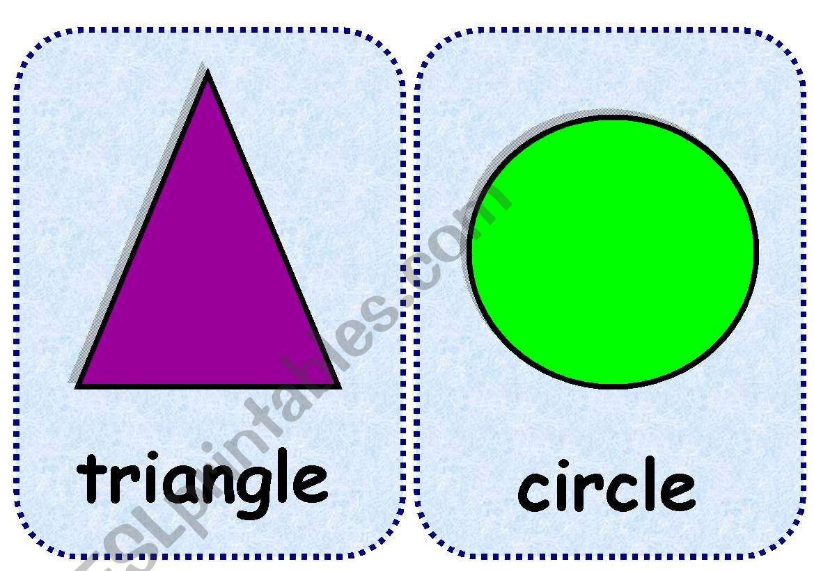 shapes flashcards worksheet